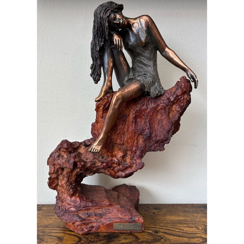 Vintage Carol Camps Artistic Bronze / Raising Sculpture